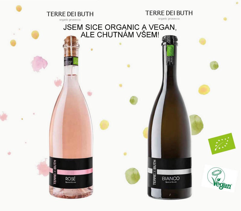 Prosecco Frizzante Bianco a Rosé  - ORGANIC AND VEGAN WINE - V AKCI!